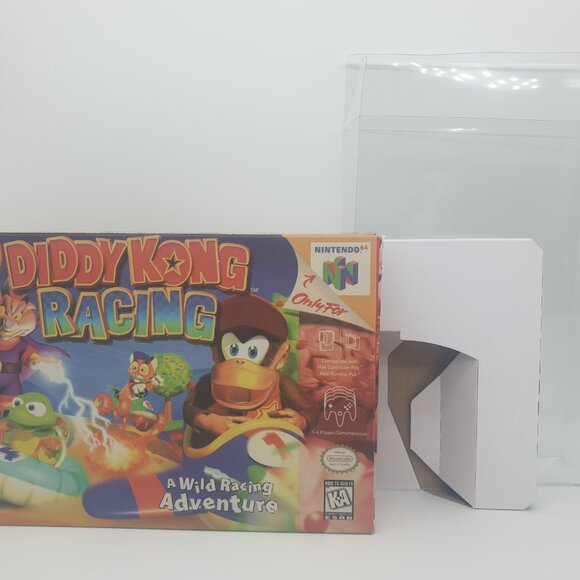 DIDDY KONG NINTENDO N64 REPLACEMENT BOX INCLUDES INSERT + CLEAR CASE - Picture 2 of 8